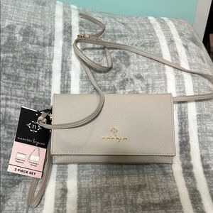 Nanette Lepore Gray Crossbody Bag with Sleek Design